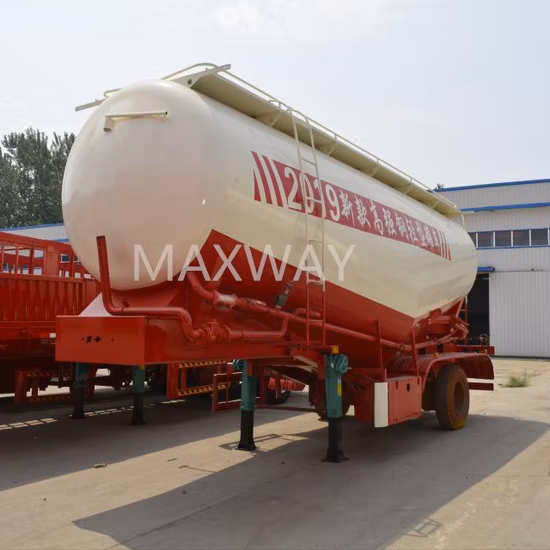 4-осный цементовоз емкостью 60 тонн. Цистерна для перевозки сыпучего цемента.